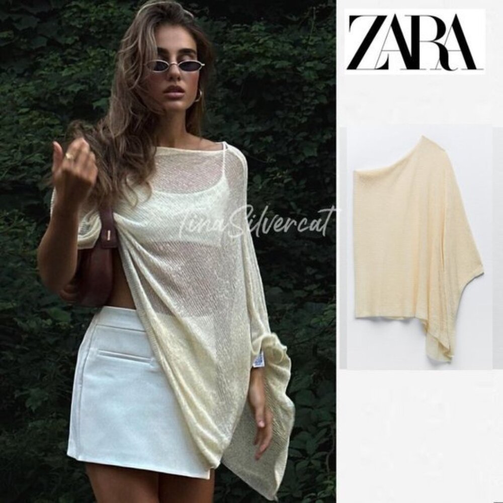 BLOGGER'S FAVE! Zara Fine Knit Cape NWT
